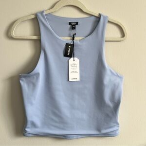 🩵 NWT - Express Body Contour High Neck Cropped Tank - Large